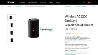 
                            5. DIR-850L Wireless AC1200 Dual-Band Gigabit Cloud Router | D-Link ...