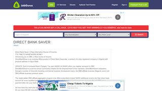 
                            2. DIRECT BANK SAVER | Jobgurus