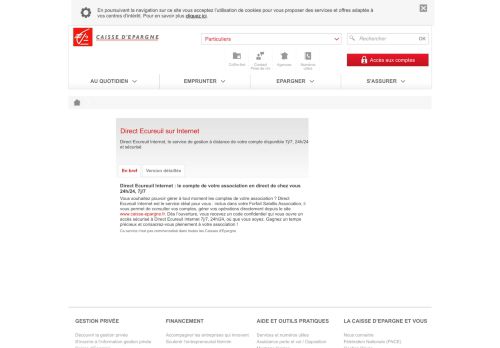 
                            7. Direct Ecureuil sur Internet - Caisse d'Epargne