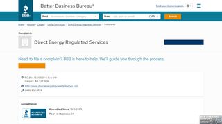 
                            13. Direct Energy Regulated Services | Complaints | Better Business ...