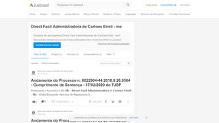 
                            7. Direct Facil Administradora de Cartoes Eireli - me - JusBrasil