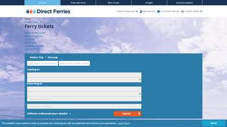 
                            9. Direct Ferries – Compare and book ferry tickets worldwide