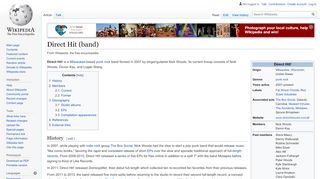 
                            11. Direct Hit (band) - Wikipedia