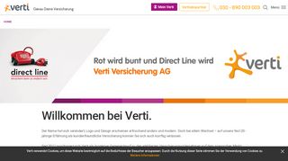 
                            3. Direct Line wird Verti - für Sie ändert sich nichts