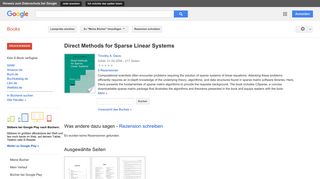 
                            11. Direct Methods for Sparse Linear Systems