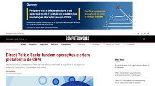 
                            12. Direct Talk e Seekr fundem operações e criam plataforma de CRM ...