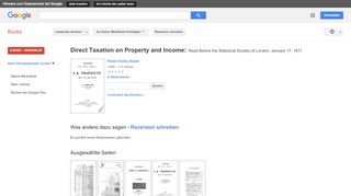 
                            3. Direct Taxation on Property and Income: Read Before the Statistical ...