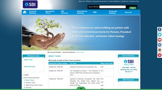 
                            6. Direct Taxes - SBI Corporate Website