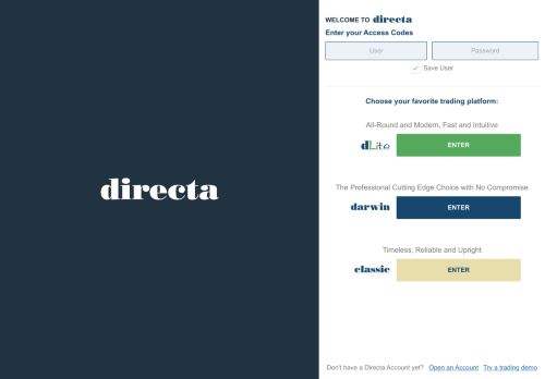 
                            3. Directa Sim | Trading Online since 1996 | USER LOGIN