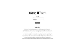 
                            5. DirectBuy: Login Page