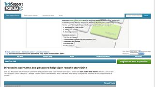 
                            2. Directechs username and password help viper remote start DS4+ ...