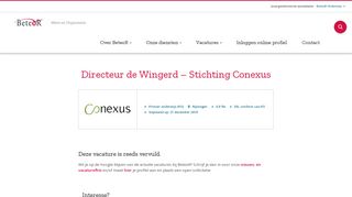
                            9. Directeur de Wingerd - Stichting Conexus - Nijmegen - BeteoR