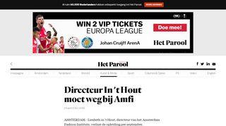 
                            9. Directeur In 't Hout moet weg bij Amfi - Amsterdam - PAROOL