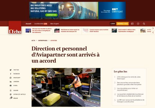 
                            4. Direction et personnel d'Aviapartner sont arrivés à un accord | L'Echo