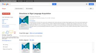 
                            9. Directions in Sign Language Acquisition