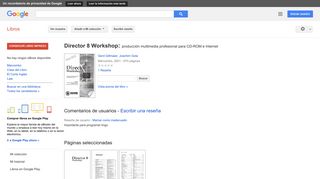 
                            3. Director 8 Workshop: producción multimedia profesional para CD-ROM e ...