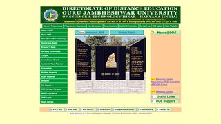 
                            7. Directorate of Distance Education - Guru Jambheshwar University of ...