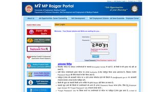 
                            13. Directorate of Employment , Govt. of M.P.(User Login ... - MP Rojgar