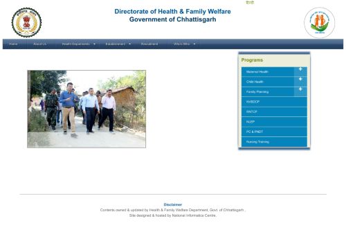 
                            4. Directorate of Health & Family Welfare,Chhattisgarh Govt.