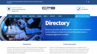 
                            2. Directory - Consumer Profile Bureau