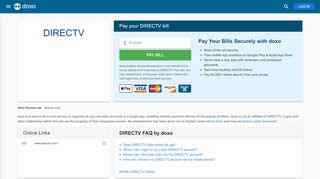 
                            12. DIRECTV: Login, Bill Pay, Customer Service and Care Sign-In - Doxo