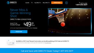 
                            8. DIRECTV NBA LEAGUE PASS | Call 877-851-6906 today!