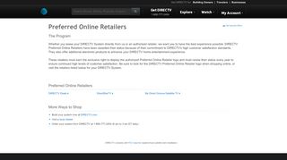 
                            4. DIRECTV Preferred Online Retailer