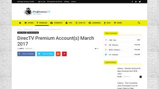 
                            6. DirecTV Premium Account(s) March 2017 - Free Premium