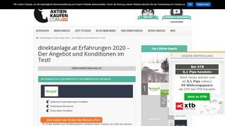 
                            4. direktanlage.at Erfahrungen (02/19) » Jetzt zum Anbietertest