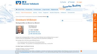 
                            8. Direktbank MVBdirekt - Mainzer Volksbank eG