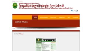 
                            8. Direktori Putusan - Pengadilan Negeri Palangka Raya Kelas IA