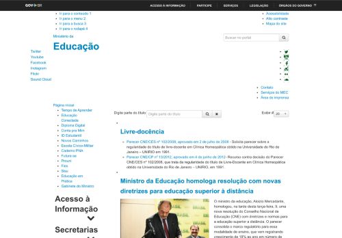 
                            13. Diretrizes - Ministério da Educação - Portal do MEC