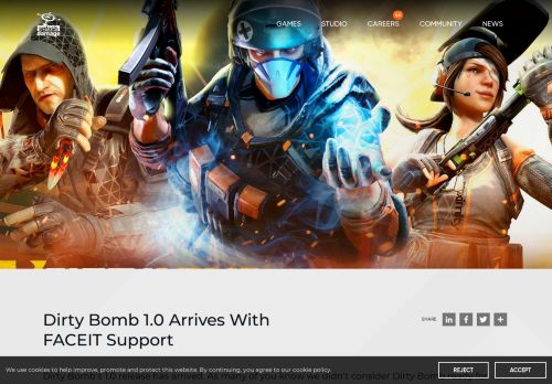 
                            10. Dirty Bomb 1.0 Arrives With FACEIT Support - Splash Damage