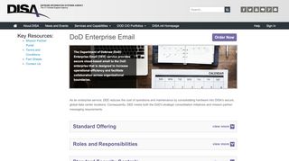 
                            8. DISA: DOD Enterprise Email (DEE)