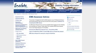 
                            7. Disability Funding - EMS Assessor Advice