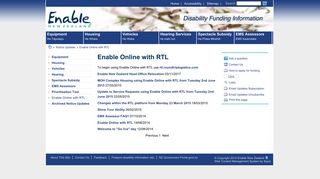 
                            12. Disability Funding - Enable Online with RTL