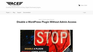 
                            8. Disable a WordPress Plugin Without Admin Access - Ace Plugins