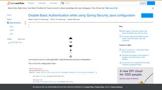 
                            8. Disable Basic Authentication while using Spring Security Java ...