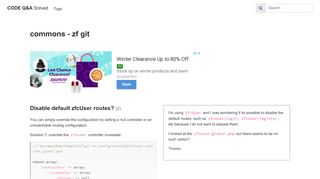 
                            7. Disable default zfcUser routes? - CODE Q&A Solved