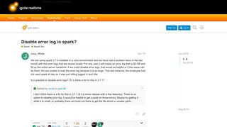 
                            11. Disable error log in spark? - Spark Dev - Ignite Realtime Community ...