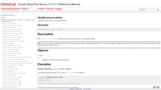 
                            6. disable-secure-admin - Oracle Docs