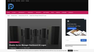 
                            6. Disable Server Manager Dashboard At Logon - Prajwal Desai
