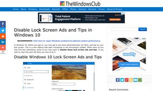 
                            10. Disable Windows 10 Lock Screen Ads and Tips easily