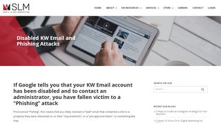 
                            10. Disabled KW Email and Phishing Attacks - Scott Le Roy Marketing