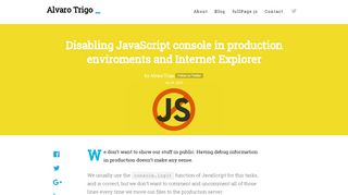 
                            7. Disabling JavaScript console in production enviroments and Internet ...