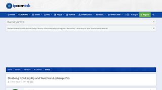 
                            10. Disabling P2P/Easy4Ip and Watchnet/Lechange Pro | IP Cam Talk