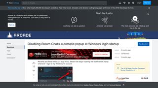 
                            7. Disabling Steam Chat's automatic popup at Windows login startup ...