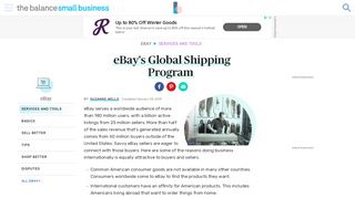
                            6. Disadvantages of eBay's Global Shipping Program