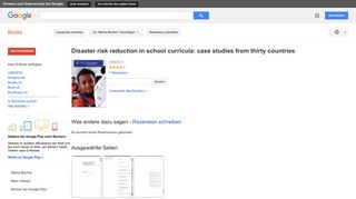 
                            9. Disaster risk reduction in school curricula: case studies from ...