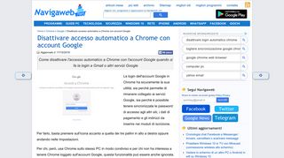 
                            5. Disattivare accesso automatico a Chrome con account Google ...